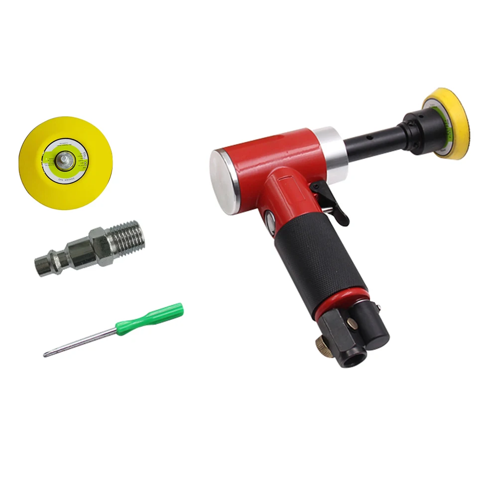 

2" 3" Mini Air Sander Random Orbital Angle Sander 15000 RPM Super Smooth with Airflow Adjustment Valve Sanding Pads