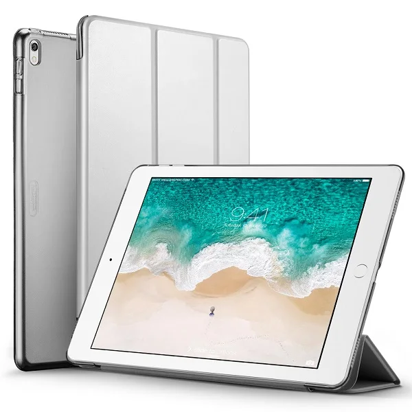 Чехол для iPad Pro 12,9, ESR цвет из искусственной кожи ультра тонкий прозрачный задний трехкратный смарт-чехол Чехол для iPad Pro 12,9 дюймов - Цвет: Grey
