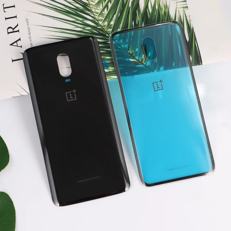 Oneplus6T корпус для Oneplus 6T One Plus стеклянная Задняя крышка батареи мобильного телефона запасные части чехол+ клей