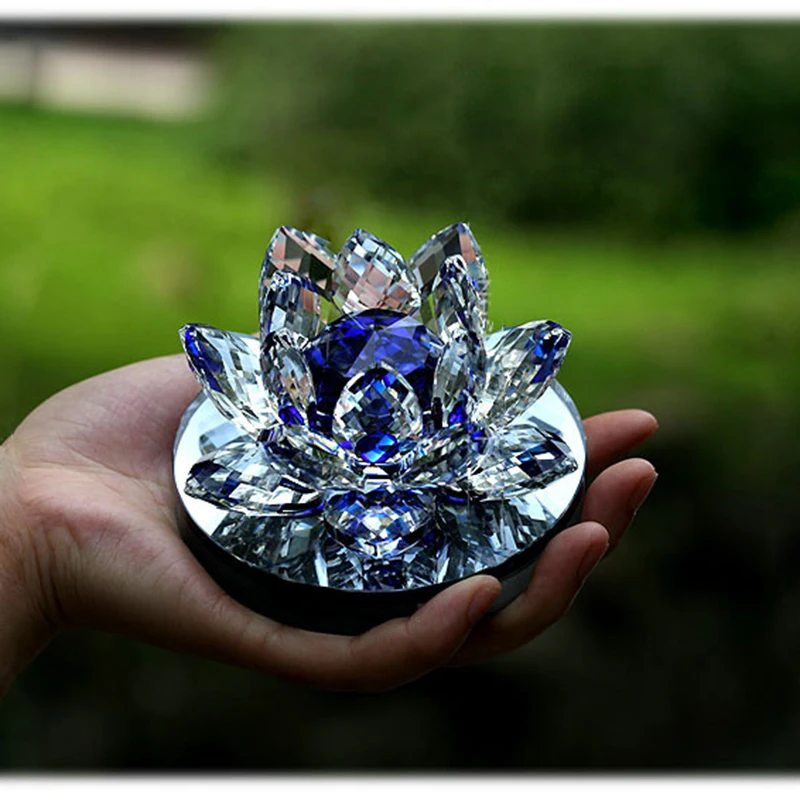 Free Shipping wedding favors colorful crystal lotus car perfume bottle for gifts