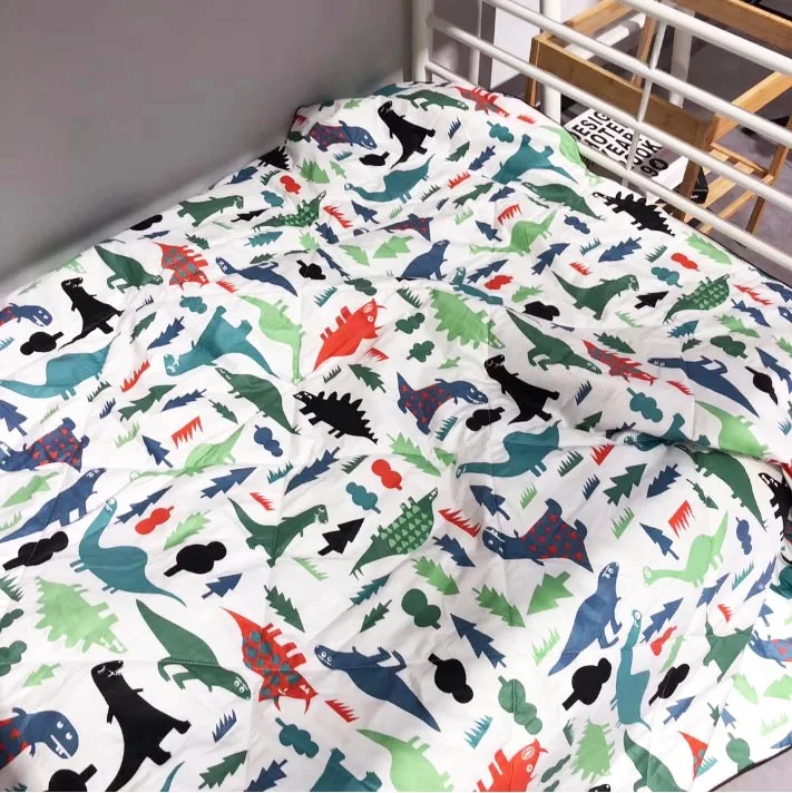 

Cotton 120*150cm baby quilt delicate cartoon baby bedding set crib bedding for newborn baby girl boy washable quilt 1PCS
