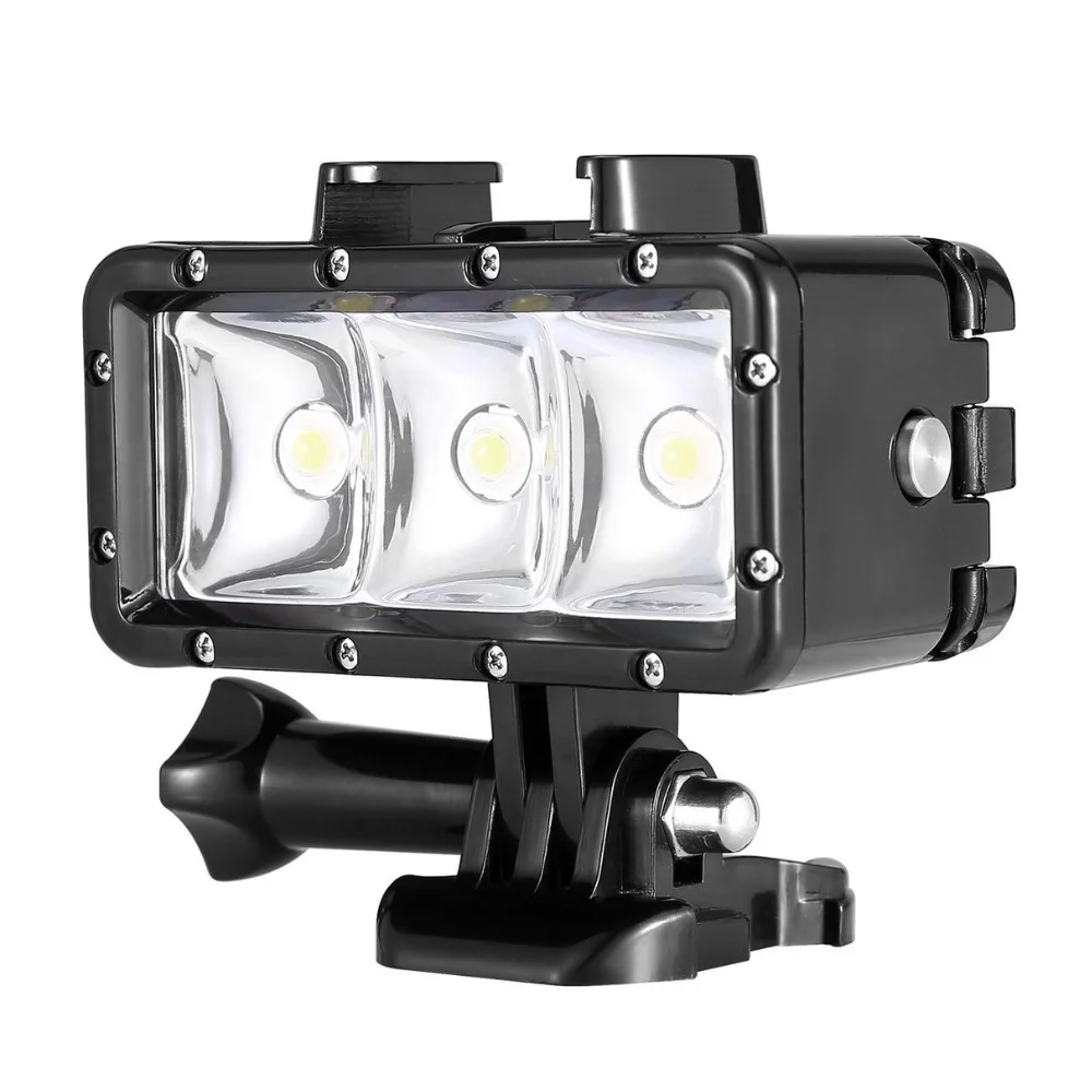 Água de Alta Flash de Preenchimento de Luz à Prova d' Luz para Gopro 3 + 3 para Xiaomi Potência Dimmable Levou Vídeo Noite Hero 4 yi Ação Câmera Pov - Image 2