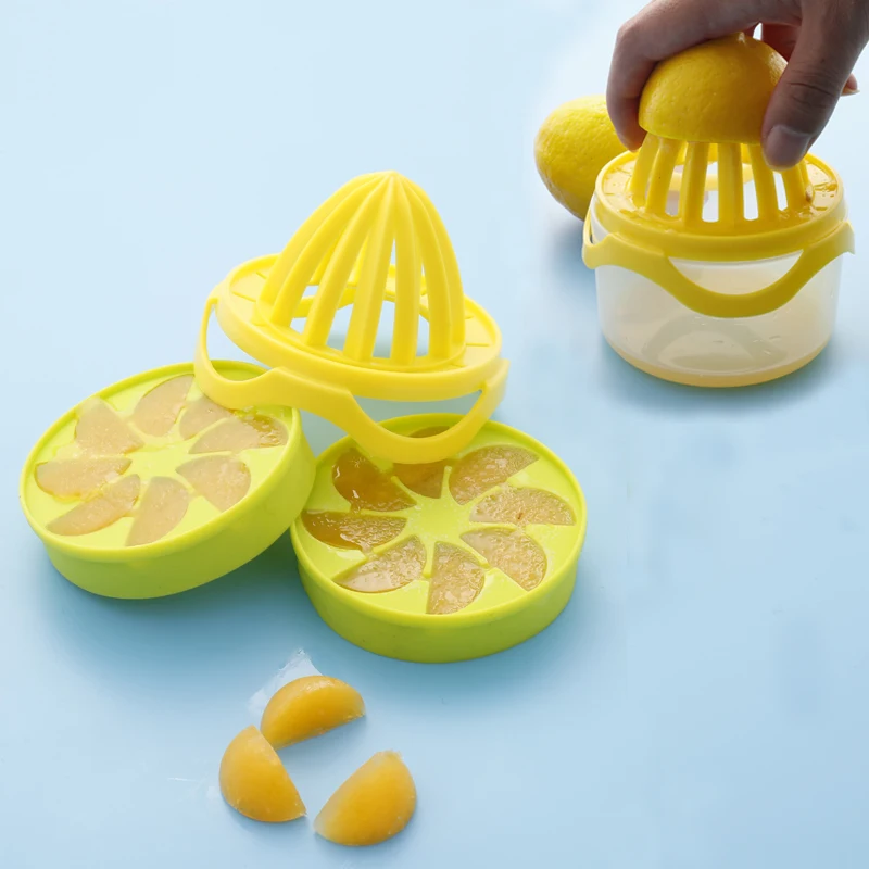 4 pcs Ice cube silicone Ice mold of lemon orange juicer ice lattice