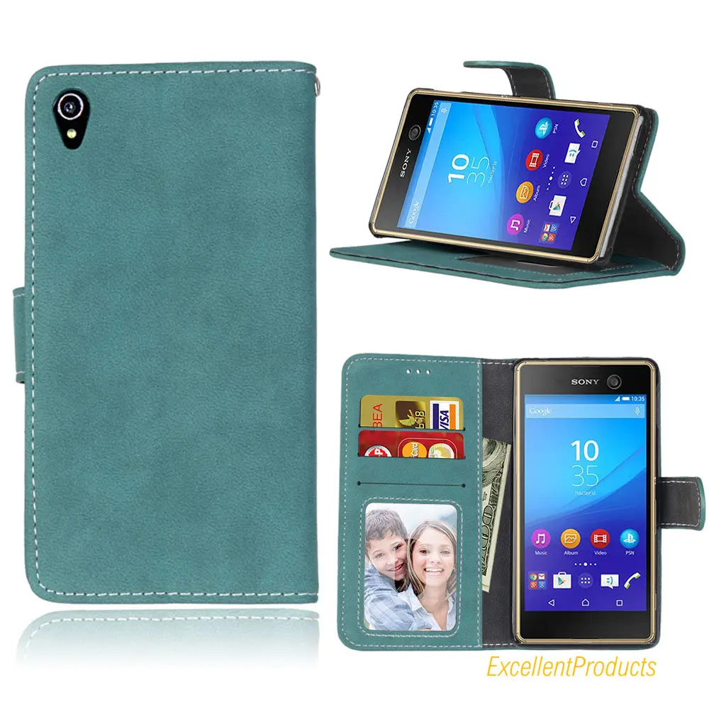 Flip PU Leather Cover Case For Sony Xperia M4 Aqua Retro Scrub Cellphone For Sony Xperia M4 Aqua Housing Card Slot Holster Flip PU Leather Cover Case For Sony Xperia M4 Aqua Retro Scrub Cellphone For Sony Xperia M4 Aqua Housing Card Slot Holster