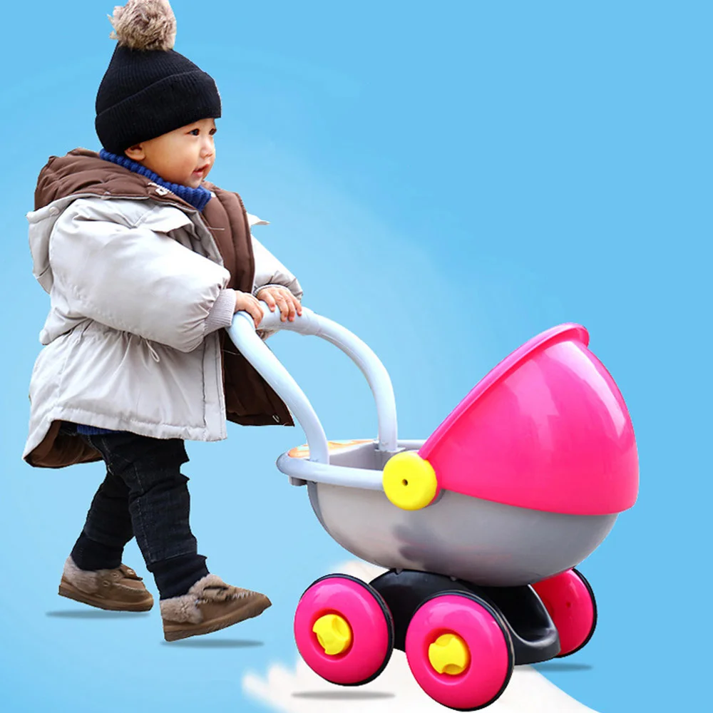 

anti-rollover learning standing walking baby trolley multi-function with music New baby stroller walker toy