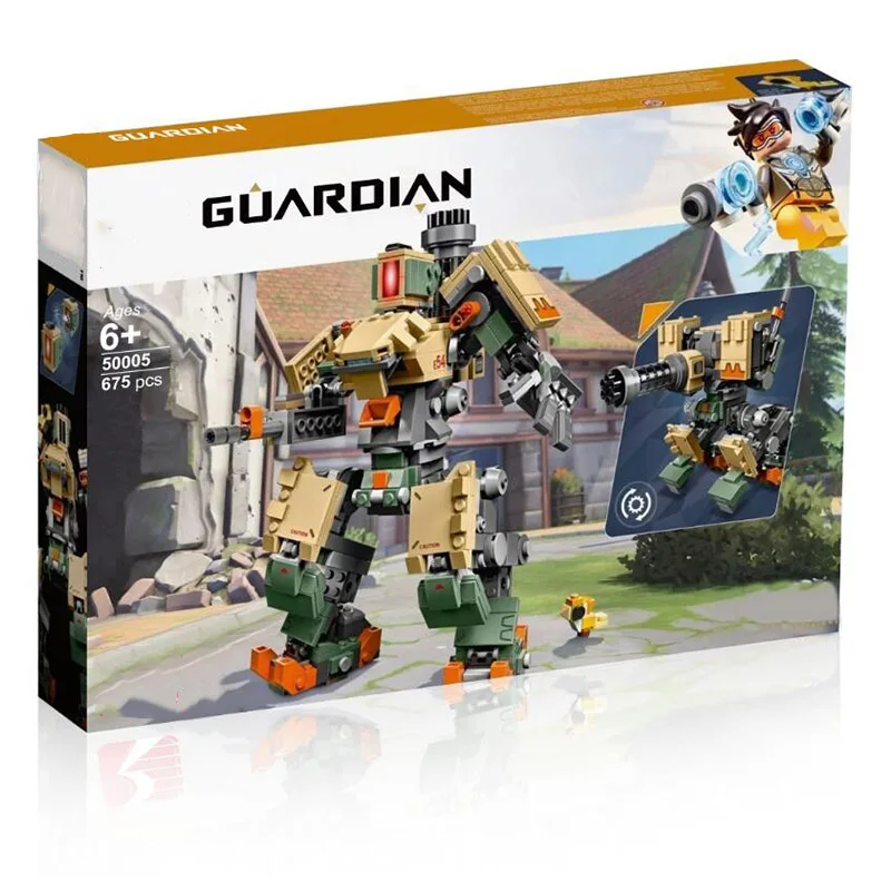 

2018 NEW 50005 Overwatching Games Toys The 75974 D.Va & Reinhardt Set Building Blocks Bricks Educational Toys Christmas