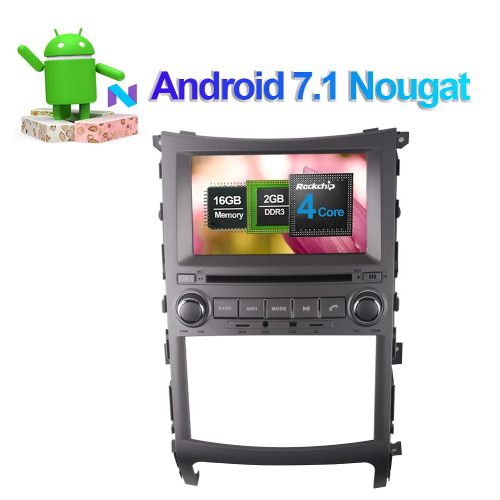 Discount 7 Inch 4GB RAM Android 8.0 Octa Core Car DVD Player GPS Navigation For Hyundai Veracruz/IX55 2006- Auto Radio Stereo Multimedia 1