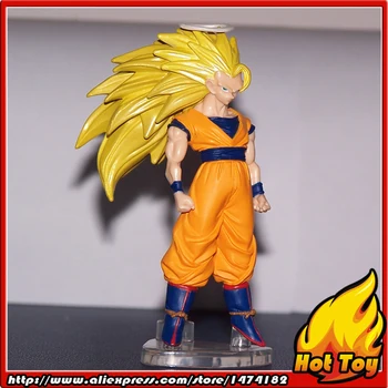 

100% Original BANDAI Gashapon PVC Toy Figure HG Part 7 - Son Goku Super Saiyan 3 from Japan Anime "Dragon Ball Z"