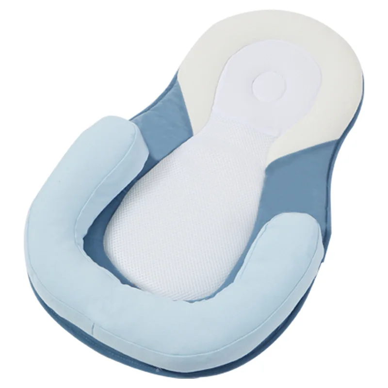 Blue Портативная детская кроватка, дорожная складная сумка для новорожденных, Детская многофункциональная сумка для хранения для малышей - Цвет: Blue