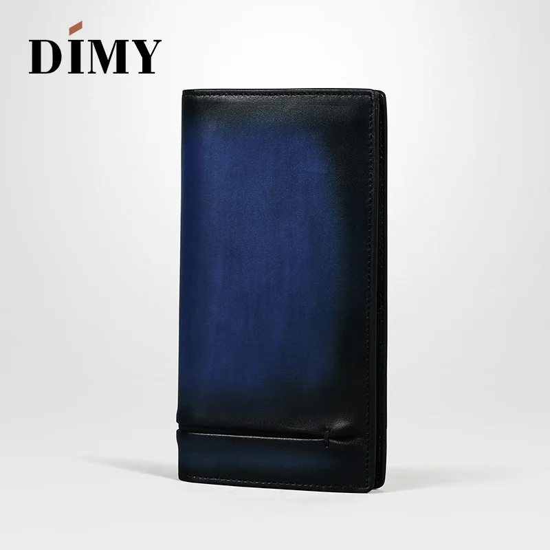 Dimy винтажные мужские кошельки кожаный держатель для карт лаконичная сумка денег