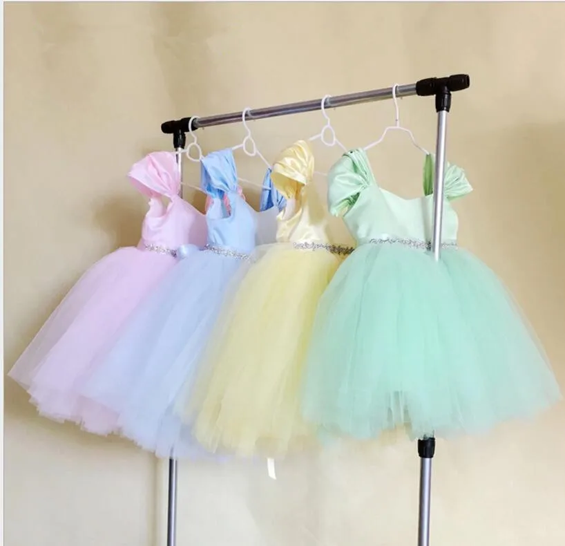 

Tutu Flower Beads Baby Girls Dress For Wedding Party Infant Baby Dresses For Newborn 1 Yrs Toddler Girl Birthday Baptism Dress