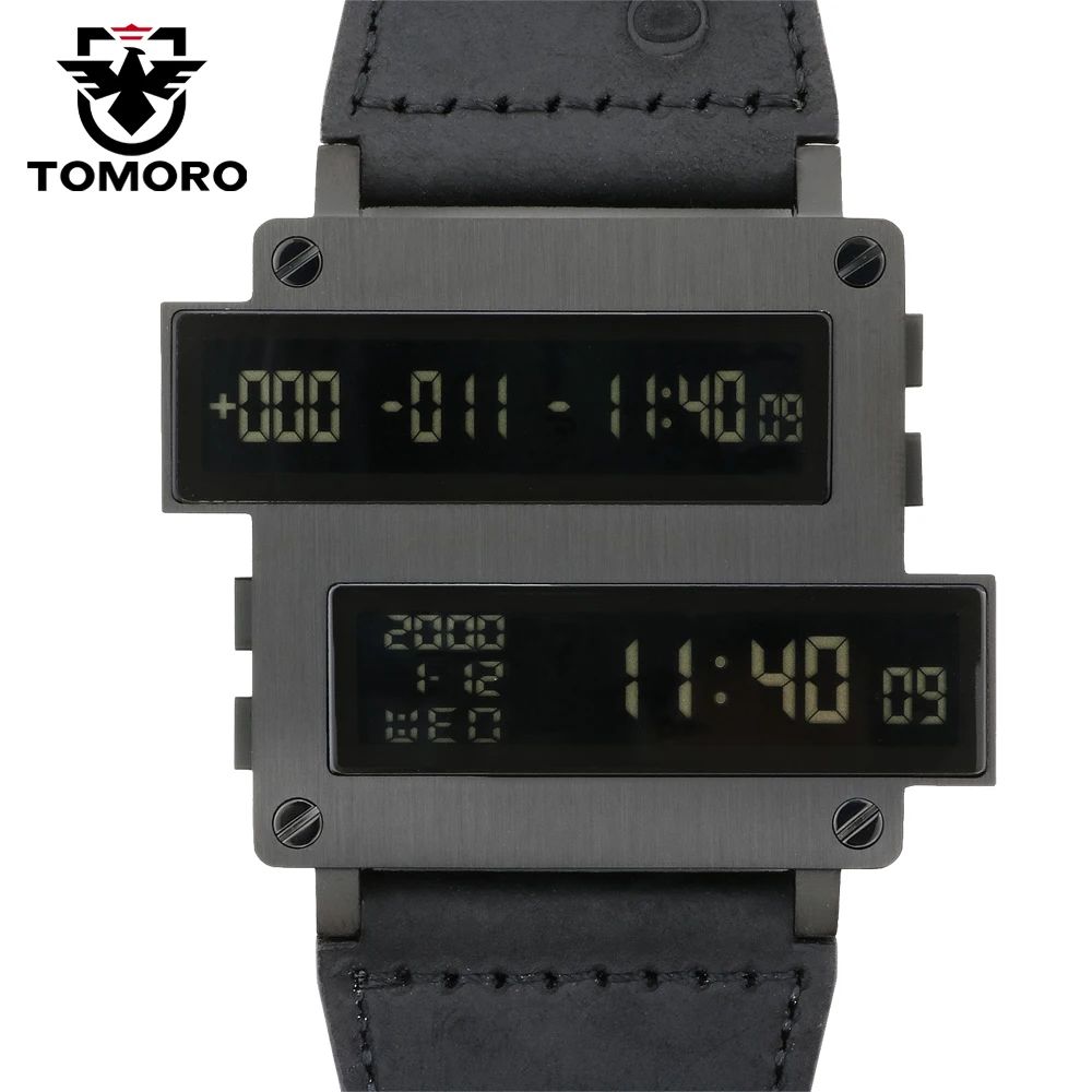 Часы TOMORO ONE LIFE Series Top Man Target с обратным отсчетом цифровые светодиодные часы черные