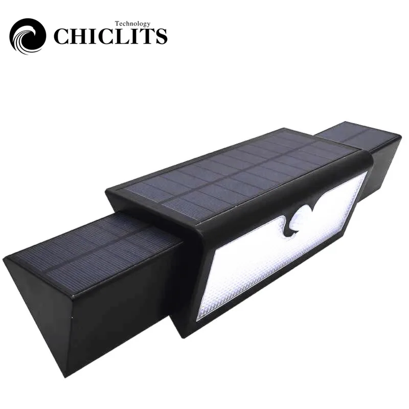 

CHICLITS LED Solar Light Wall Lamp Stretchable 2835 SMD 3.7V White Solar Power Outdoor Garden Light PIR Motion Sensor Pathway