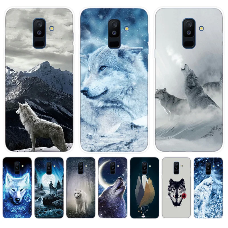 

Soft Case For Samsung Galaxy A6 A8 Plus A5 A7 2018 2017 A6S A8S A9S A9 A8 Star Pro lite Note 8 9 Cover Snow White Blue Eyes Wolf