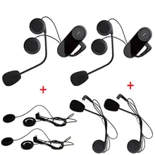 2 sets/lot T-COM 800M A2DP AVRCP Motorbike Bluetooth Intercom FM+Free Soft&Hard Earpiece