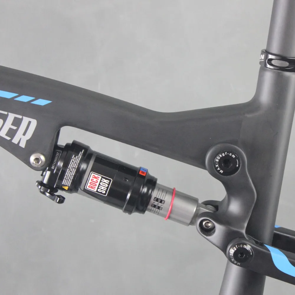 Discount ICAN 27.5er Carbon Double Suspension Bicycle 650b Mountain Bike with shima deore groupset size 16/18/20inch available 5