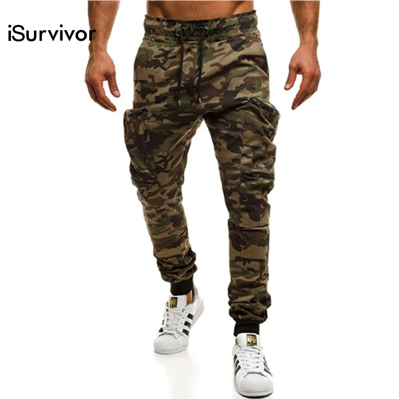 

iSurvivor 2019 Men Spring Autumn Cargo Pants Trousers Male Casual Fashion Slim Fit Large Size Pencil Pants Sweatpants Hombre