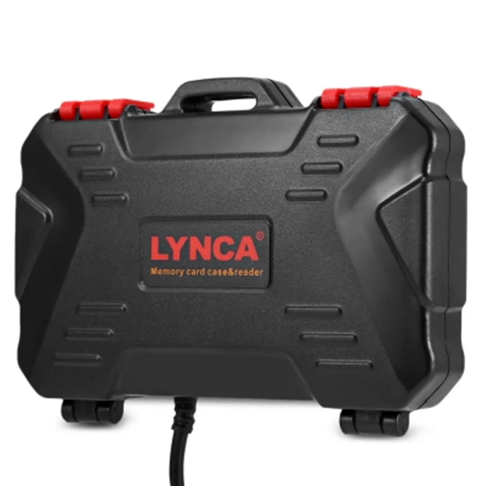 

LYNCA 2 IN 1 USB3.0 5Gbps Card Reader 9pcs MSD + 7pcs SD Cards Memory Card Reader Case For CF TF SD Card Storage Box