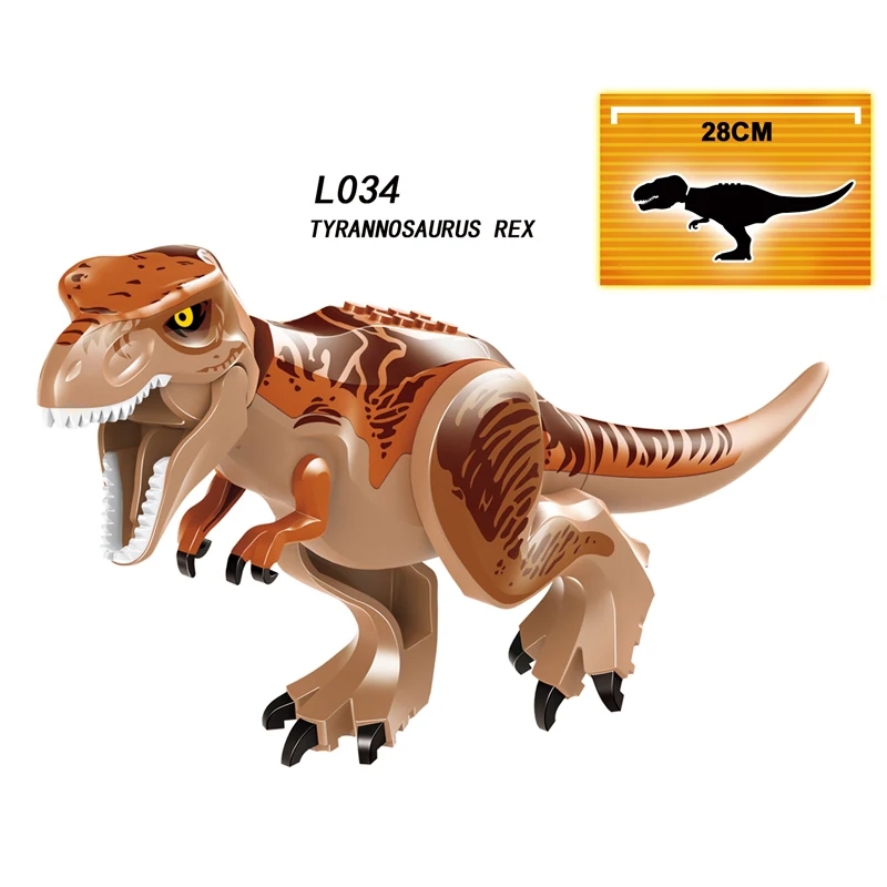 Brutal Raptor Building Jurassic Blocks World 2 MINI Dinosaur Figures Bricks Dino Toys For Children Dinosaurios Christmas