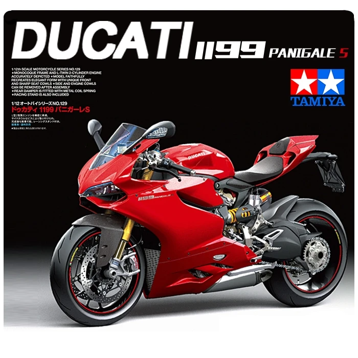 Tamiya 14129 1/12 масштаб Ducati 1199 Panigale S модель сборки мотоцикла строительные наборы мотоцикл DIY коллекция