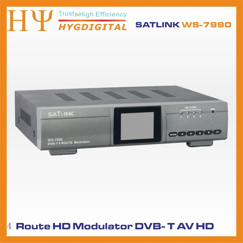 Satlink WS-7990 4 Route DVB-T модулятор AV HDMI четыре маршрутизатора DM модулятор DVB-T AV HD цифровой модулятор rf