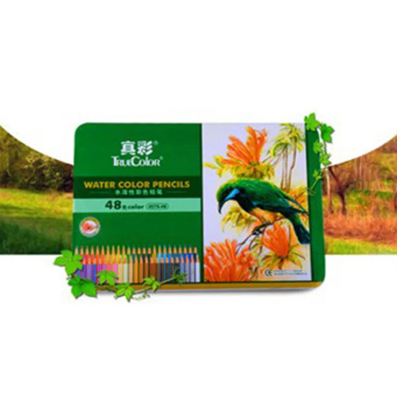 Truecolor12/24/36/48 Colore Studenti Speciale Acqua Solubile In Acqua Matita Di Colore Solubile Piombo Colore