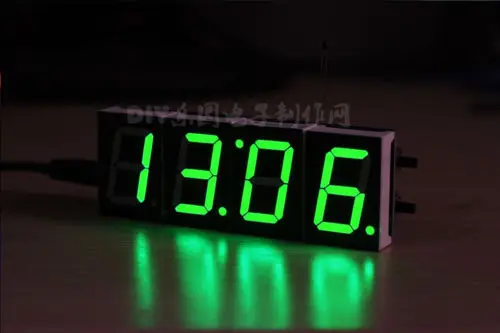 

1PCS Green Digital LED Electronic Microcontroller Clock Screen Display time NEW