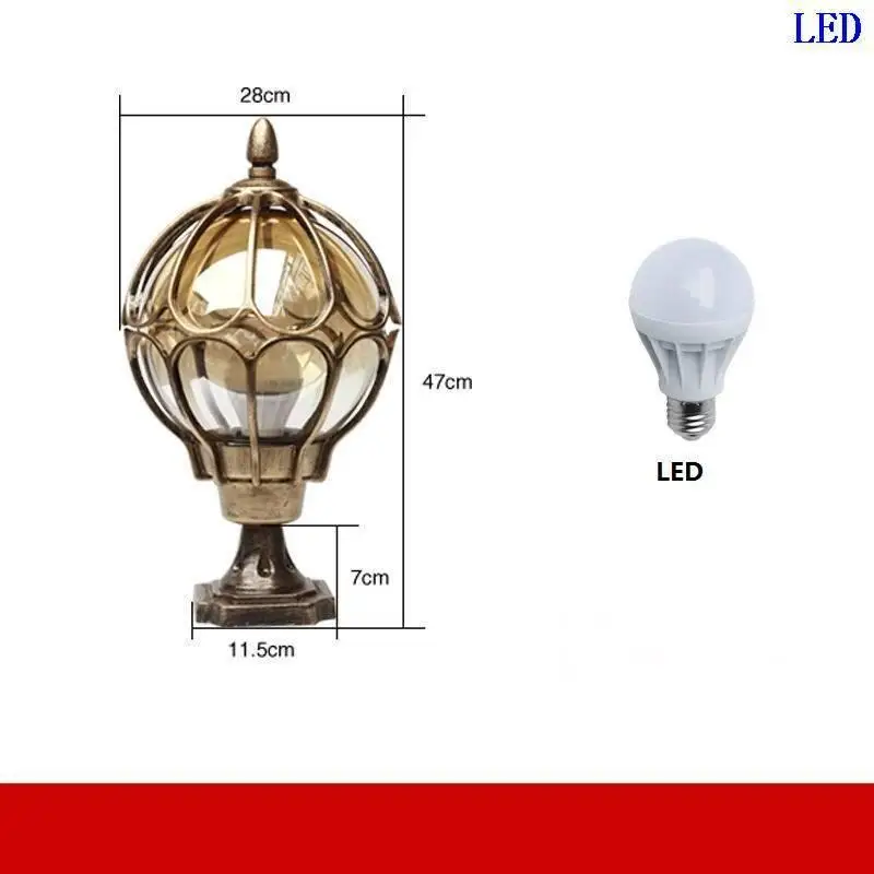 Iluminador лампе наружный задний двор Декор светодиодный пейзаж Точечный светильник открытый светильник ing Terraza Y Jardin Decoracion столб светильник - Испускаемый цвет: Version D