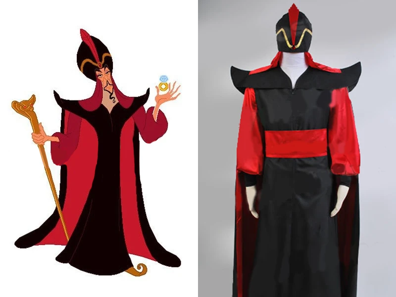 Terminologie Catastrofaal Stralend Hot Aladdin Jafar Costume Cosplay Aladdin Para Cosplay Costume Outfit Adult  Men Women Full Sets For Halloween Party - Cosplay Costumes - AliExpress
