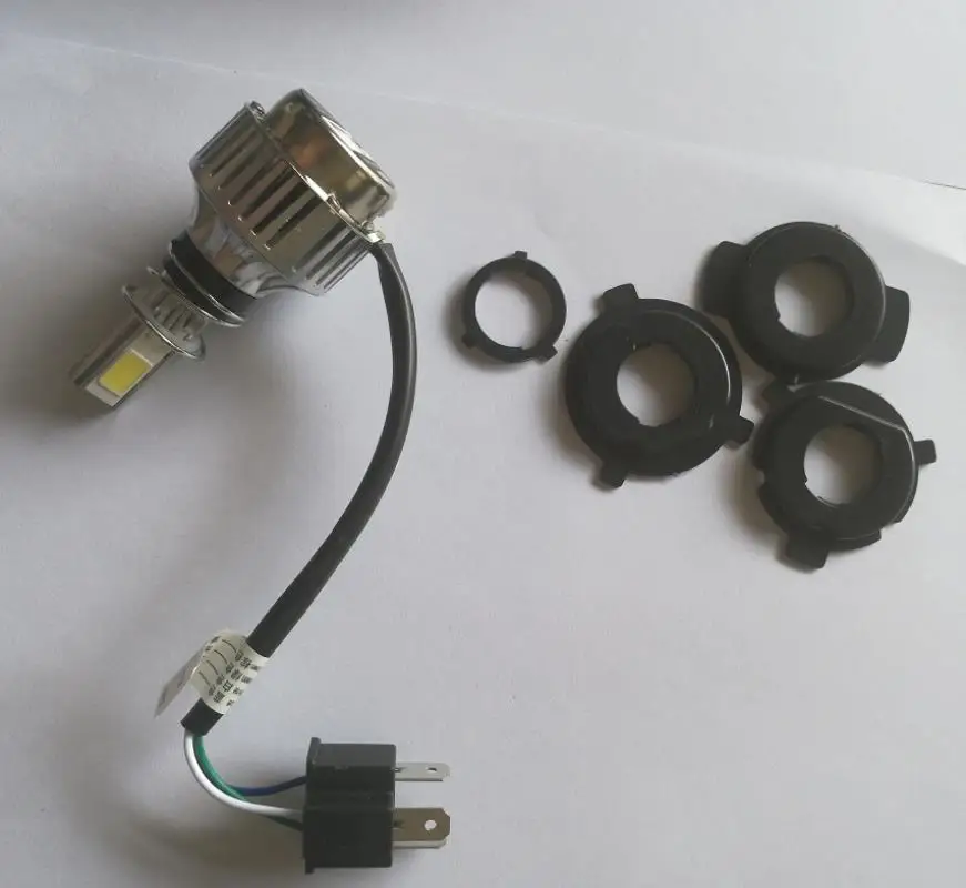 JX-LCLYL H4 BA20D 34W LED Hi/Lo Beam Motorcycle Headlight Front Light Lamp Bulb 6500K