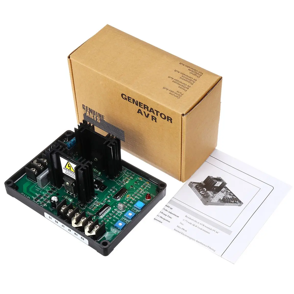 220/400VAC GAVR-20A AV Универсальный бесщеточный AVR Generato автоматический регулятор напряжения модуль защиты частоты подавление EMI