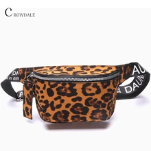 Crowsdale Женская поясная сумка, модная нагрудная сумка с леопардовым принтом, уличная сумка на плечо, поясная сумка, женская сумка на плечо, горячая распродажа