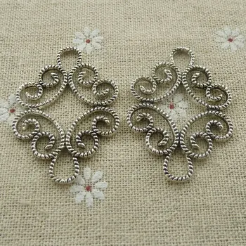 

60 pieces tibetan silver nice connectors 45x32mm #569