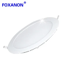 1 шт. светодиодный панельный светильник 3 Вт, 6 Вт, 9 Вт, 12 Вт, 15 Вт, 18 Вт, светодиодный потолочный встраиваемый светильник 85-265 в, ультра тонкий светильник 2835 SMD