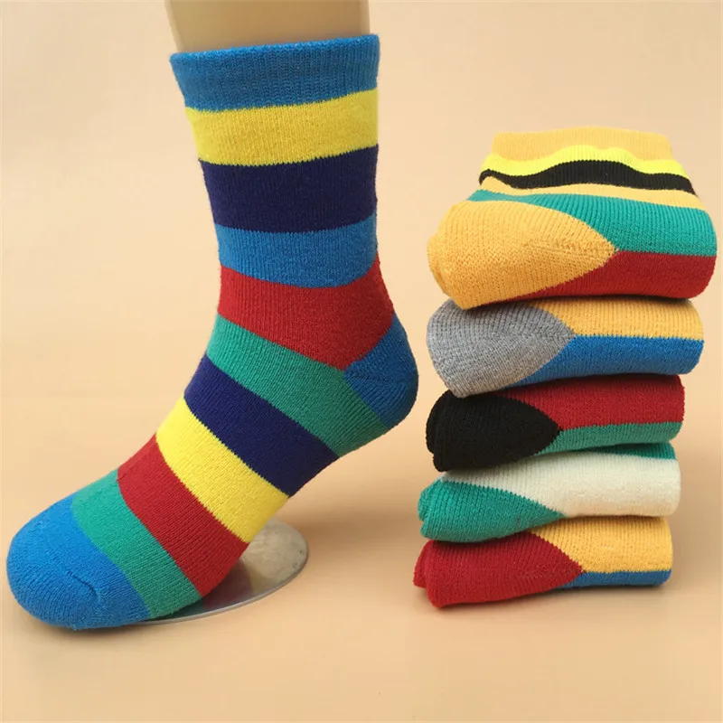 Buy 12 pairs/lot Baby thickened plus cashmere non slip