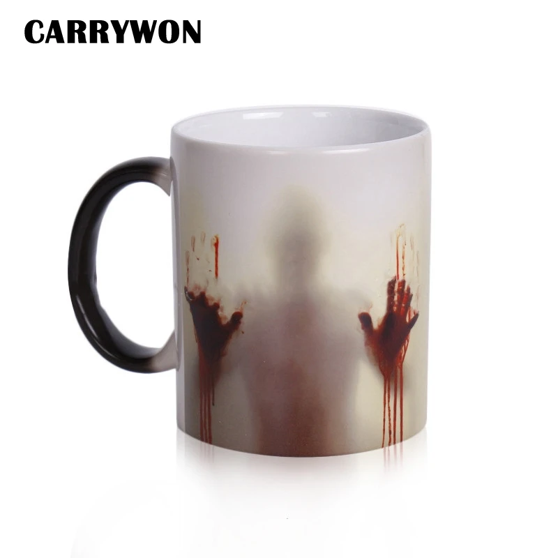 CARRYWON крутые кружки керамика меняющая цвет Кофе и чашки мода подарок Термокружка