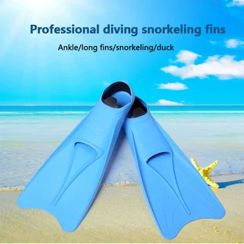 

M-XL Professional Diving Fins Submersible Foot Training Flippers Flexible Submersible Shoe Swimming Fins Rubber Snorkeling