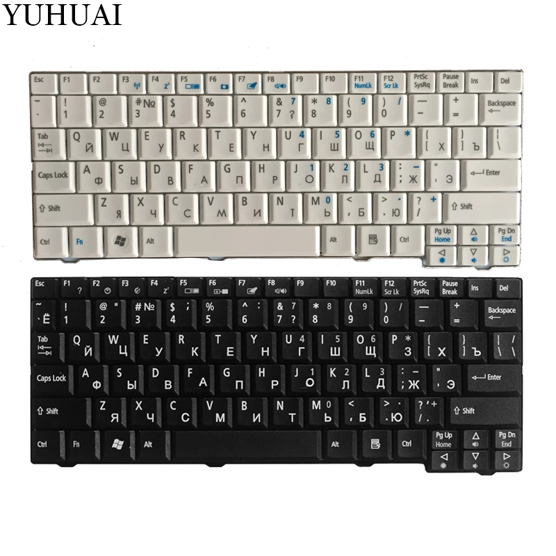 

Russian Keyboard for Acer Aspire One ZG5 D150 D210 D250 A110 A150 A150L ZA8 ZG8 KAV60 Emachines EM250 RU keyboard