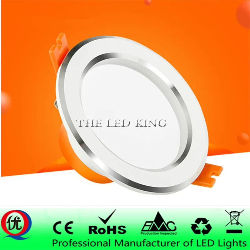 

1pc/10pcs 3W-15W LED Downlight 220V 110V Round LED Recessed Spot LED Lamp Panel Light Aluminum Surface For Ceiling 10W