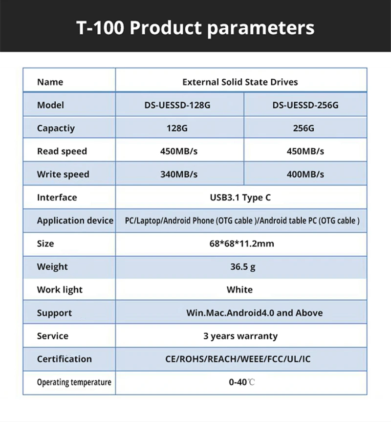 HIKVISION жесткий диск внешний ssd USB 3,0 120 GB 240 GB 480 GB 960 GB внешний твердотельный накопитель Тип C для телефона ноутбука Настольный