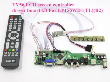 

LCD Driver Board TV+HDMI+VGA+CVBS+USB Kit Controller Board T.VST56 board for LP156WD1(TL)(B2) screen