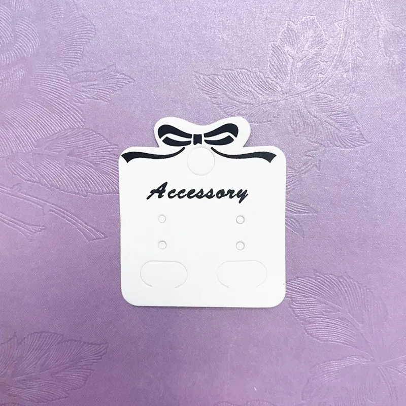 

Kraft Paper Ear Studs Card Tag Marking Label /Earring/Hairpin/ Packing Cards Jewelry Displays Bag Wrapping with Hole Hang
