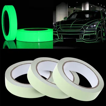

1x300cm Reflective Tape Car Stickers DIY Dark Night Tapes Safety Light Luminous Warning Glow Auto Home Styling Accessories Goods