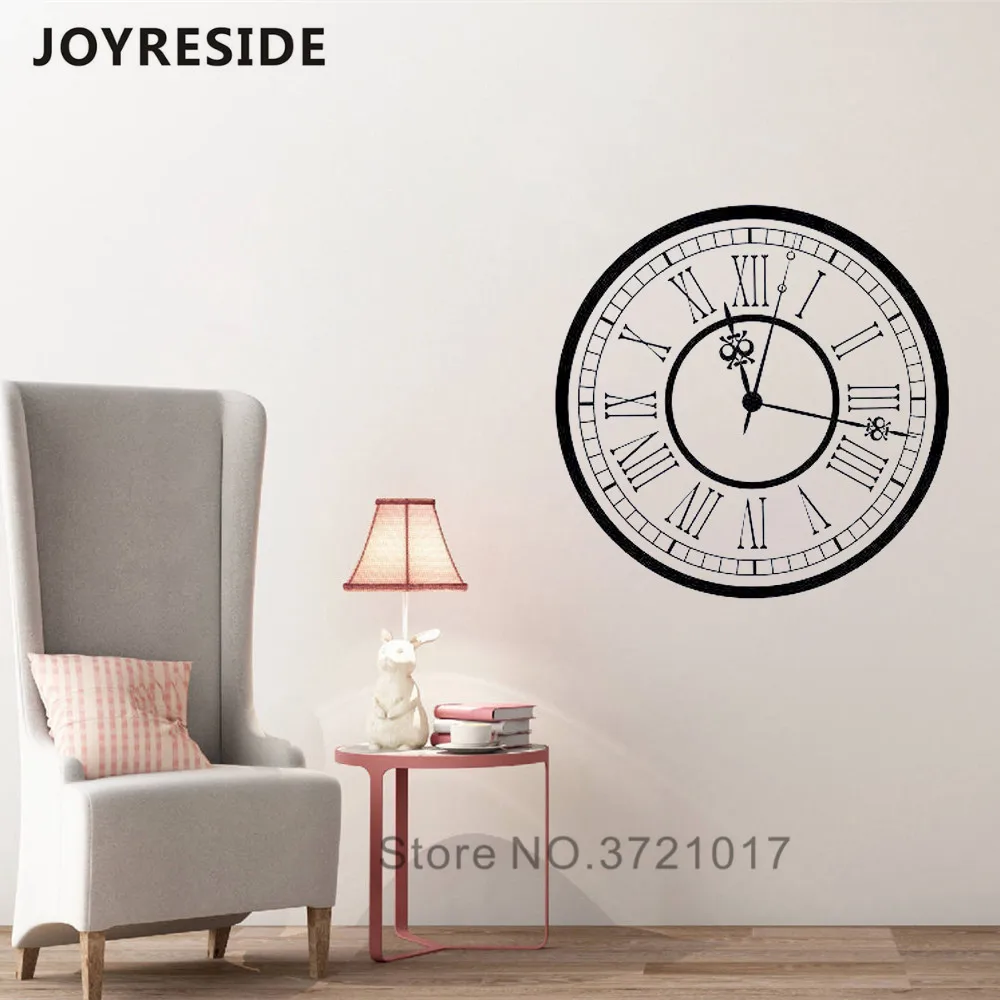 

Clock Circle Pattern Wall Decals Home Art Design Clocks Motivation Family Decoration Wall Stickers Vinyl Wall Mural Bedroom M322