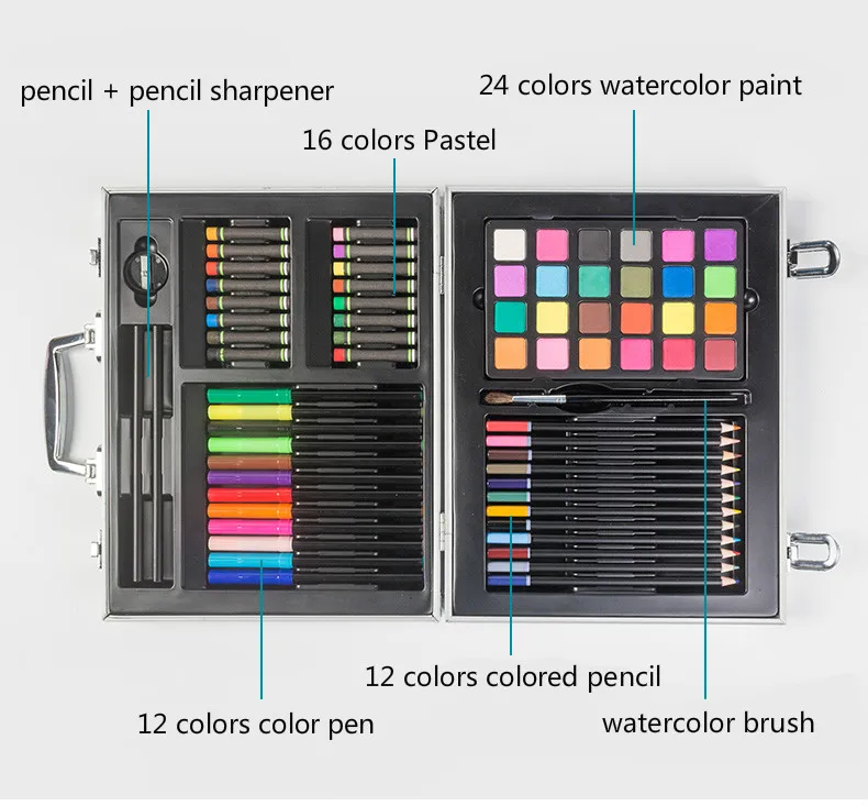 Акварельные краски в наборе 24 цвета водного Цвета Пигмент пастельные цветные карандаши профессиональные художественные краски ing