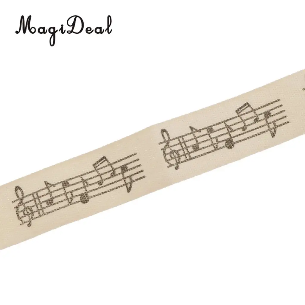 5 Yards Musical Note Printed Fabric Ribbon Gift Package Craft Decor 15mm