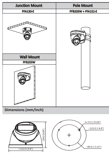 Dahua HDCVI камера HAC HDW1500T Z POC 5MP IR Eyeball Коаксиальная 2 7 12 мм Моторизованный объектив Smart