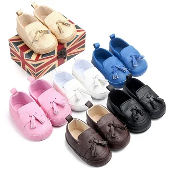 

DHL 200pair First Walkers Toddler Prewalker Shoes Baby Boy Girl Pu Tassel pendant Leather Shoes