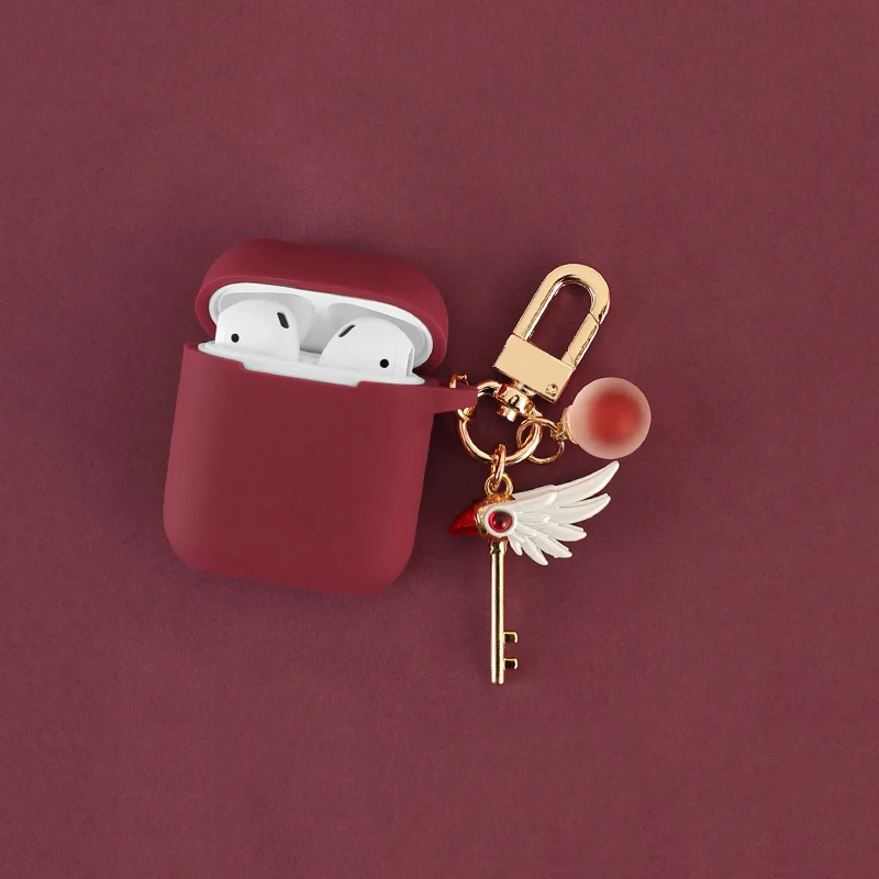 

Charming Silicone Case for Apple Airpods Bluetooth Wireless Earphone Accessories Air pods Headphone Protective Cover with Hook