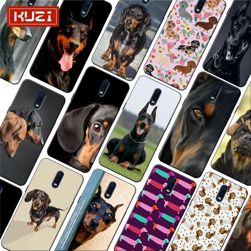Dachshund Silhouette Dog Classic image paintings cute Soft Silicone Phone Case for font b oneplus b